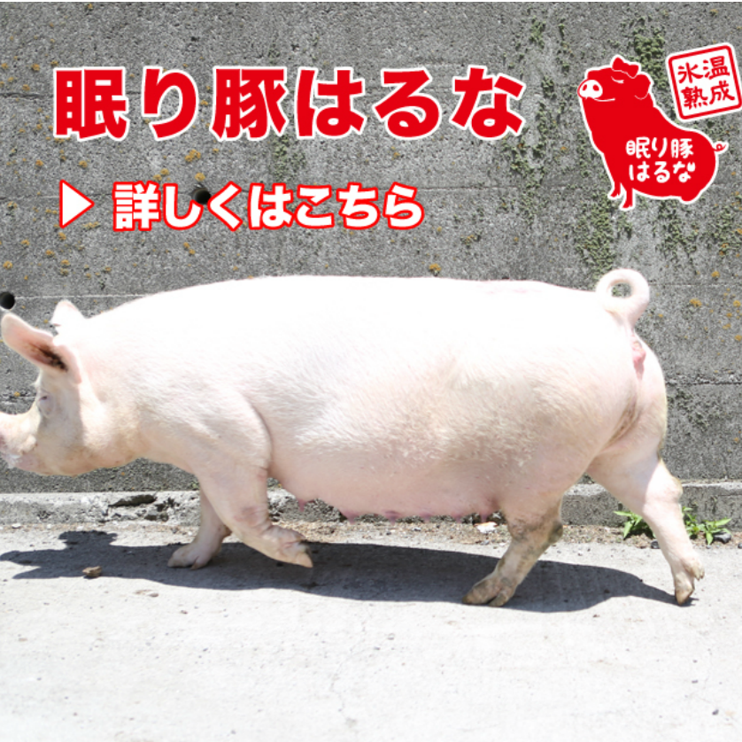 国産ブランド豚「眠り豚はるな」の業務用卸・仕入れは岩野精肉店